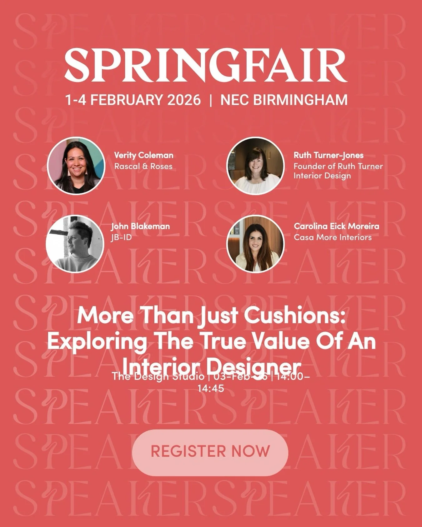 Our Creative Director Verity will be talking to other fellow @thebiid interior designers about all things Interior Design @springautumnfair. Do come and listen 2pm at The Design Studio: Exploring The True Value of an Interior Designer 💫