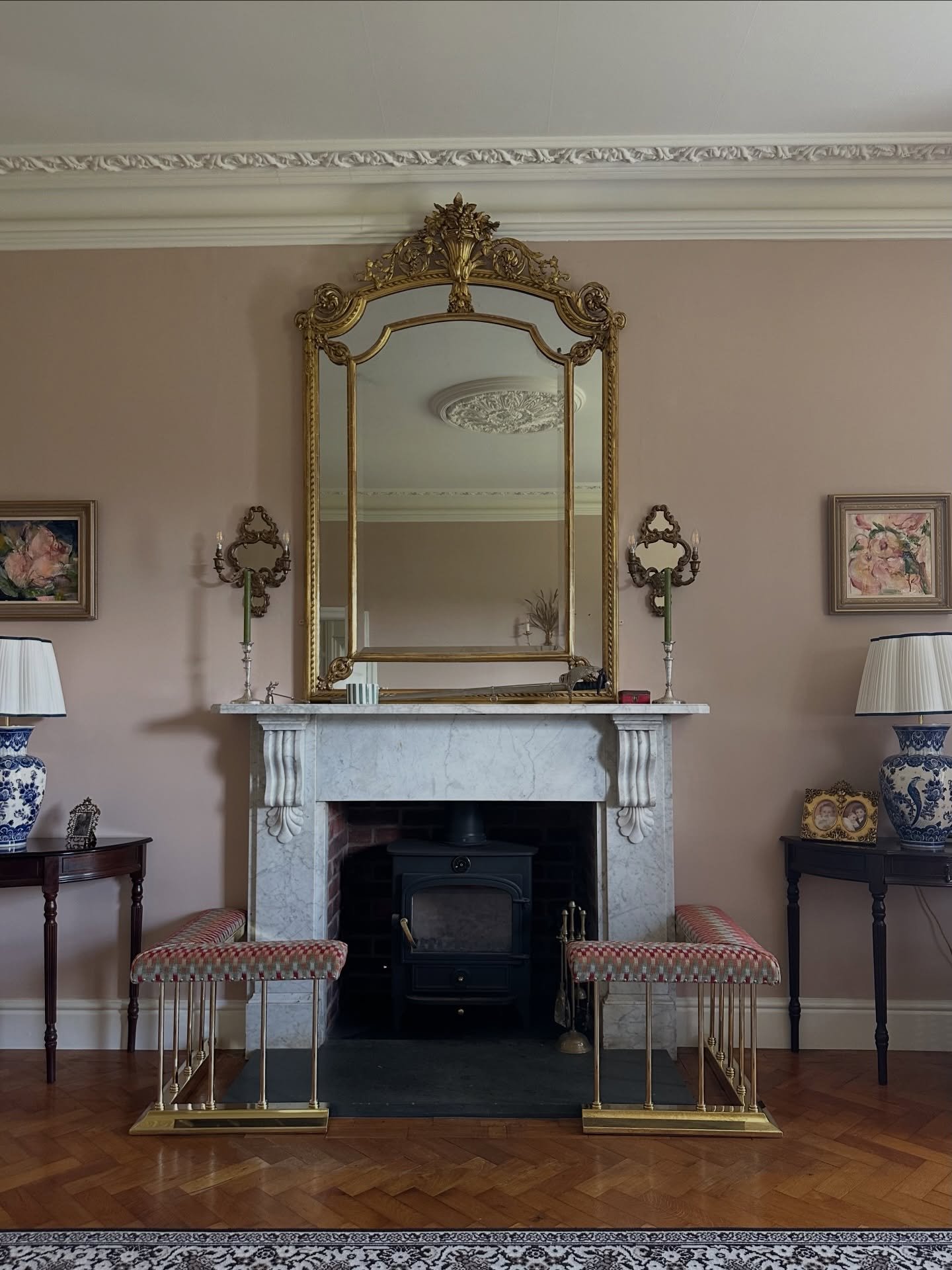 {Timeless Interiors} A beautiful image of our Herefordshire Rectory drawing room from last year. Our scope started as a small bathroom project, but soon grew with advice, recommendations and design throughout their home. They had tirelessly restored 