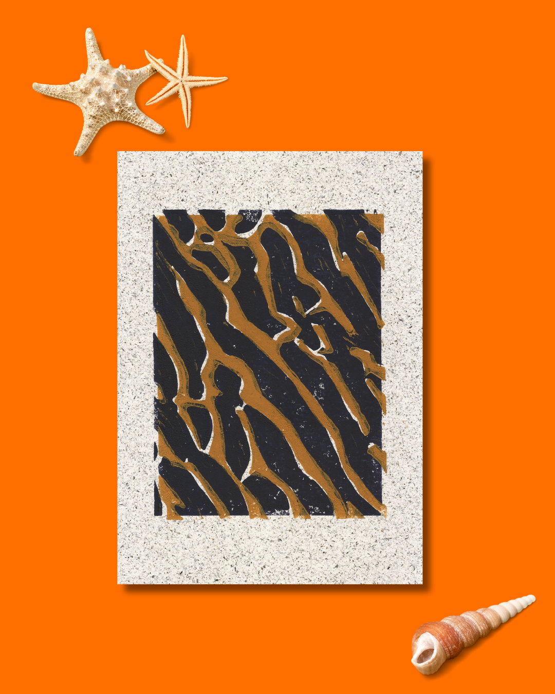 PRE-ORDER: Bedforms Linocut Print