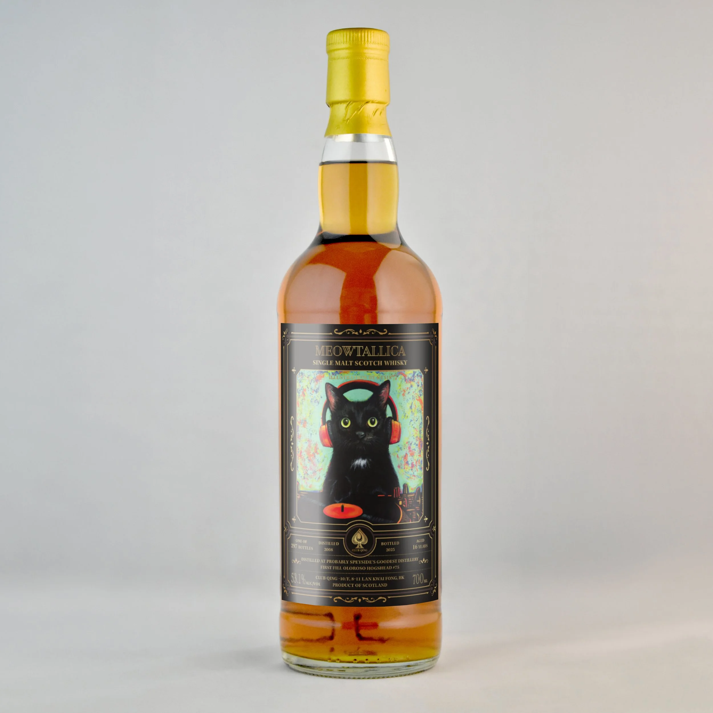 Product image of Club Qing Meowtallica Speyside Single Malt