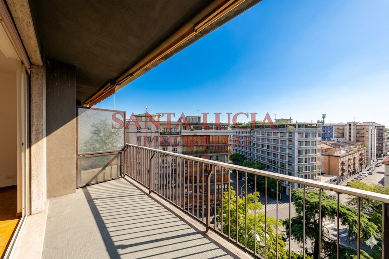 Attico con vista mozzafiato sullo skyline di Milano e alpi - Via Giacomo Boni 29 - Santa Lucia Immobiliare