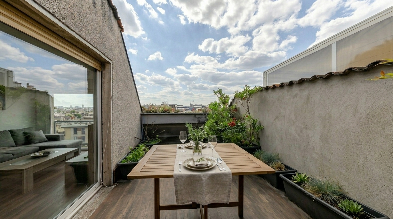 Attico con vista mozzafiato sullo skyline di Milano e alpi - Via Giacomo Boni 29 - Santa Lucia Immobiliare