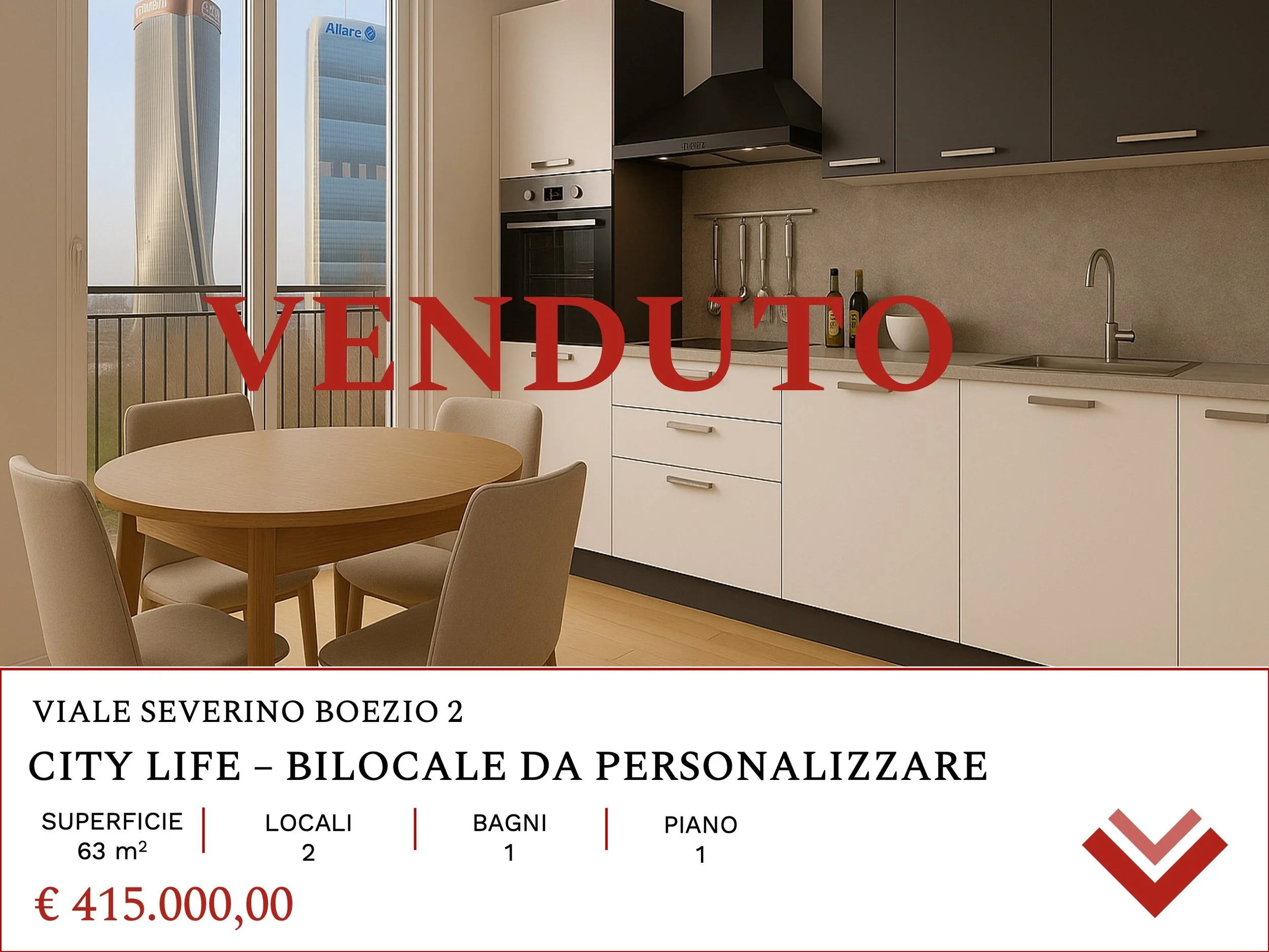 VENDUTO  VIALE SEVERINO BOEZIO 2