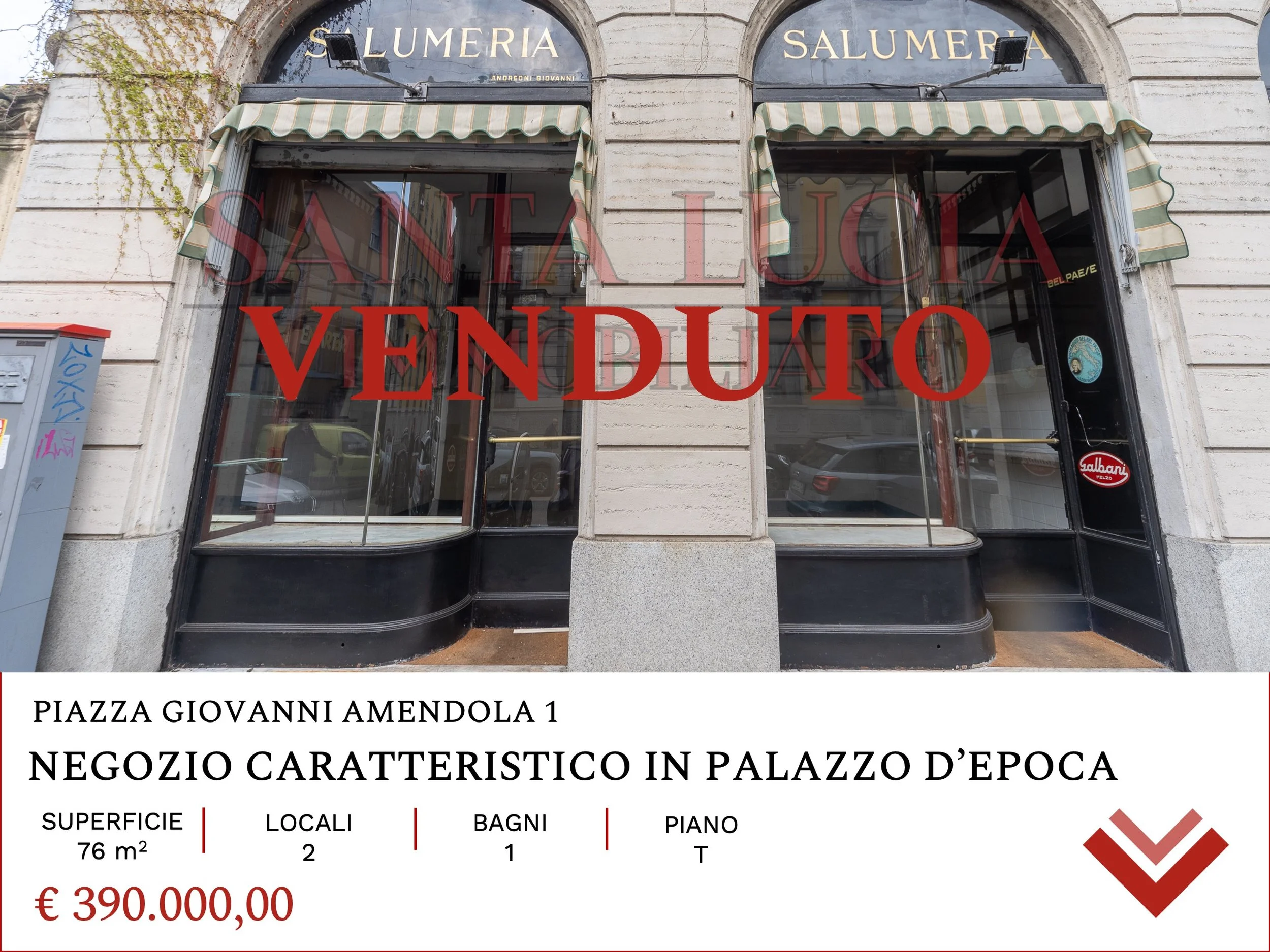 VENDUTO - PIAZZA GIOVANNI AMENDOLA 1