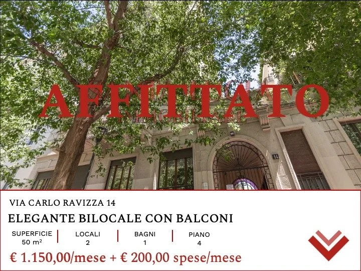 AFFITTATO VIA CARLO RAVIZZA 14
