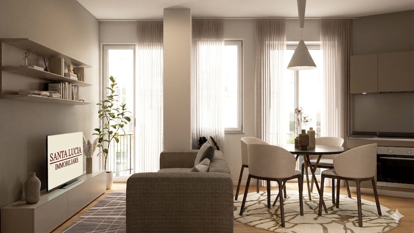 Via Mercadante - Elegante bilocale di nuova realizzazione con posto auto - In vendita - Santa Lucia Immobiliare