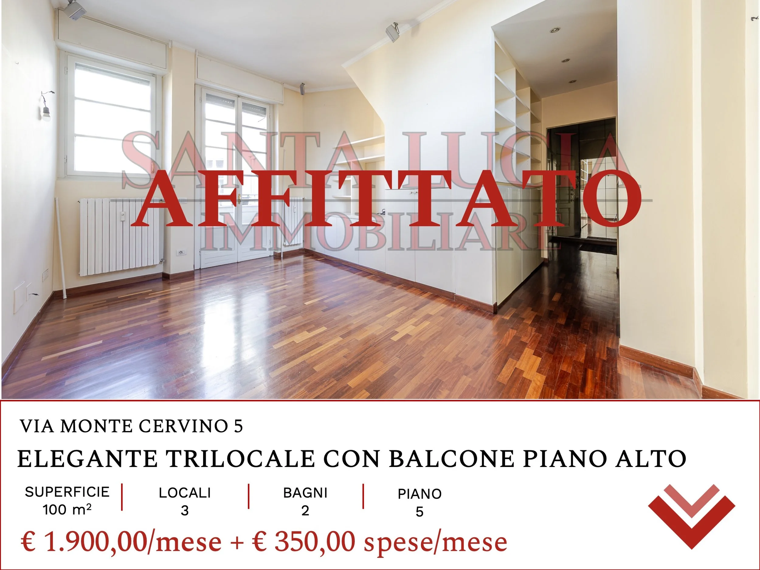 AFFITTATO VIA MONTE CERVINO 5