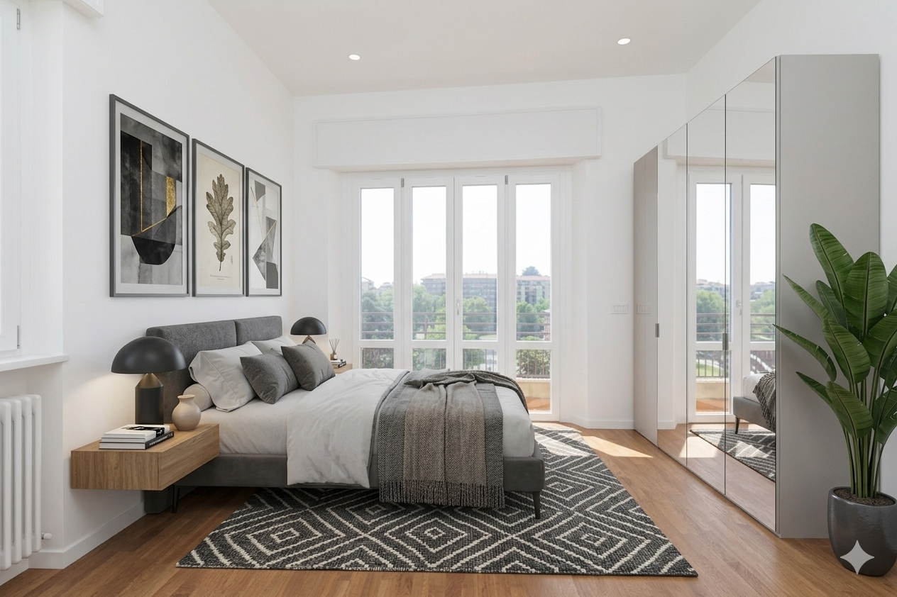 Elegante e luminoso bilocale ristrutturato a nuovo - Piazzale Brescia 22 - Santa Lucia Immobiliare Milano