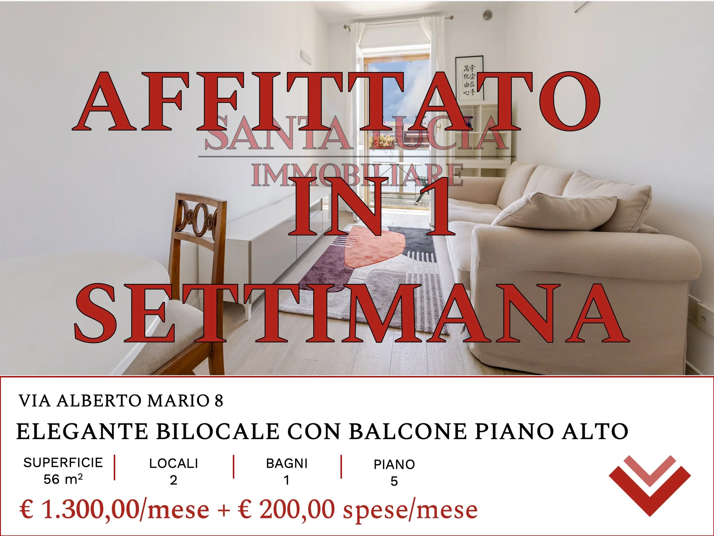 AFFITTATO VIA ALBERTO MARIO 8