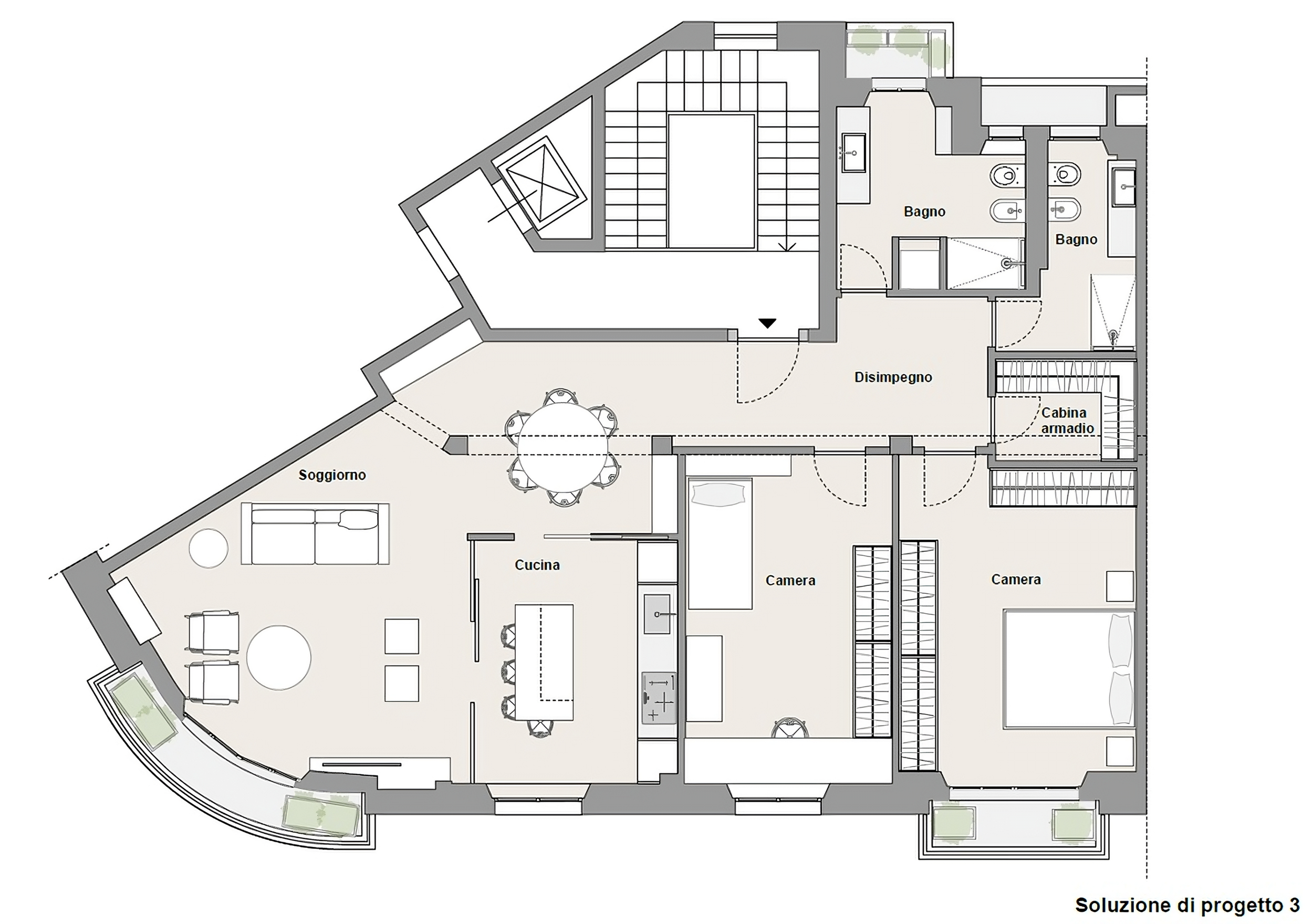 130 mq da personalizzare - Viale Murillo 1 - Santa Lucia Immobiliare