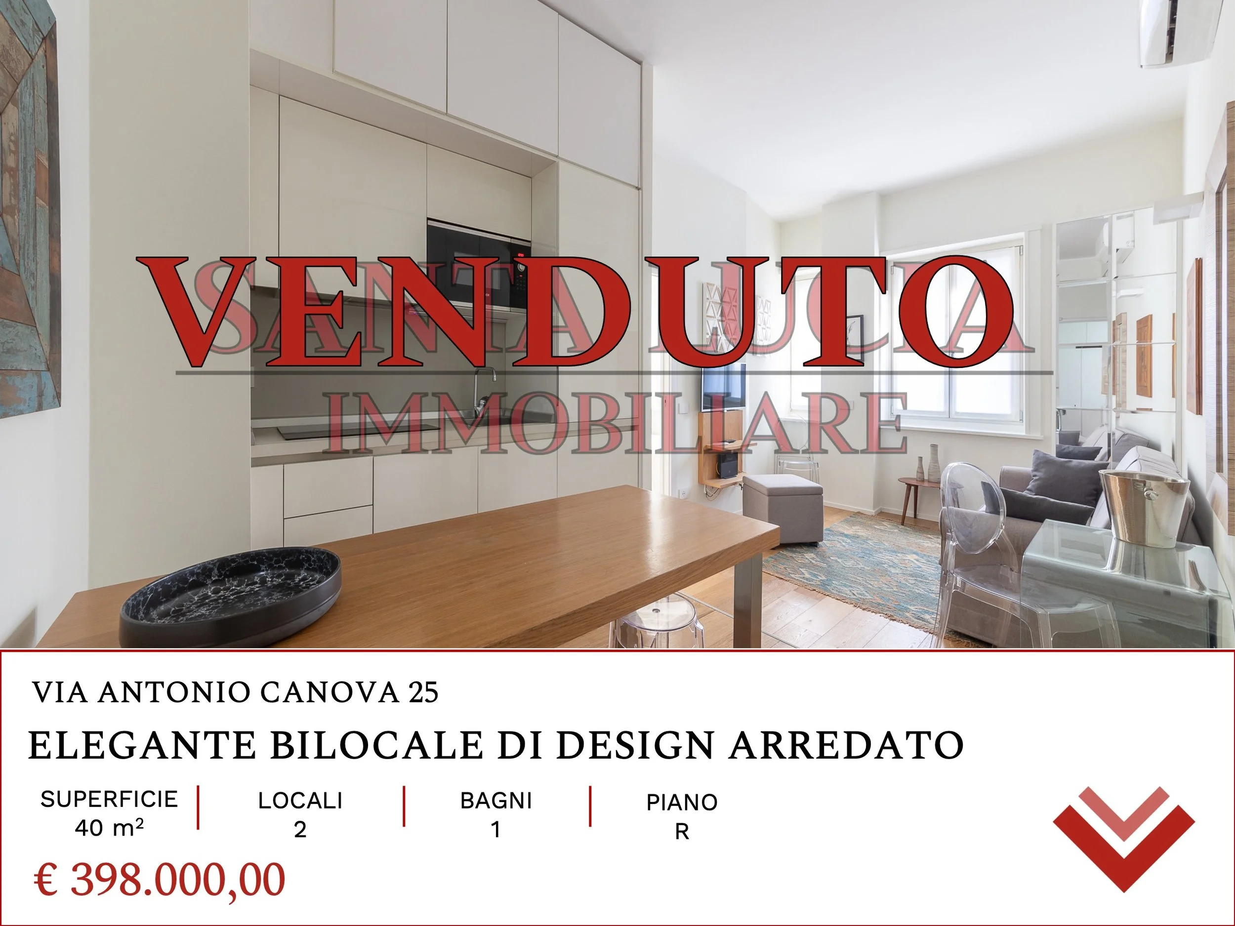 VENDUTO VIA ANTONIO CANOVA 25