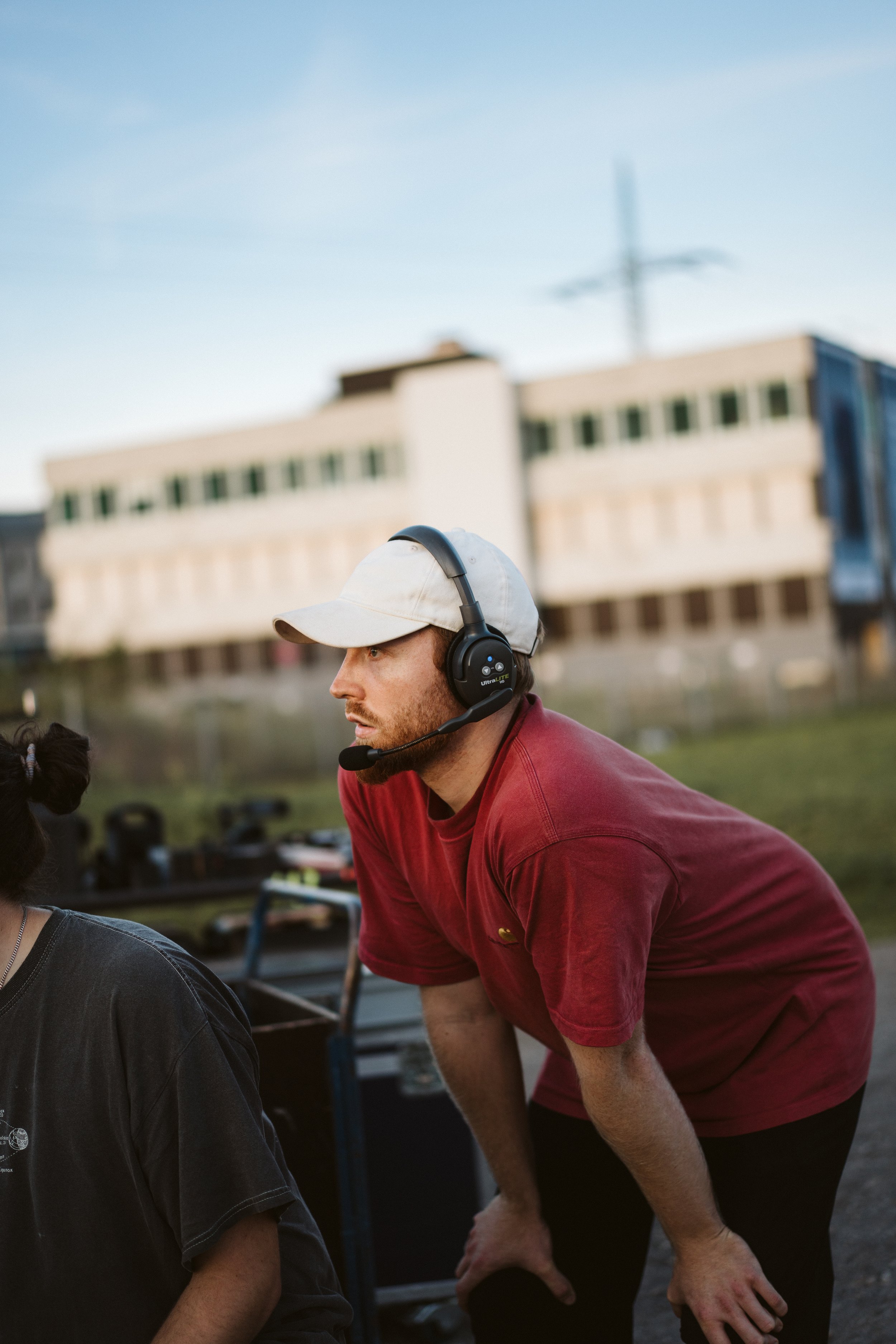 Mattis Schulte, Director of Photography, am Set von "SPIN"