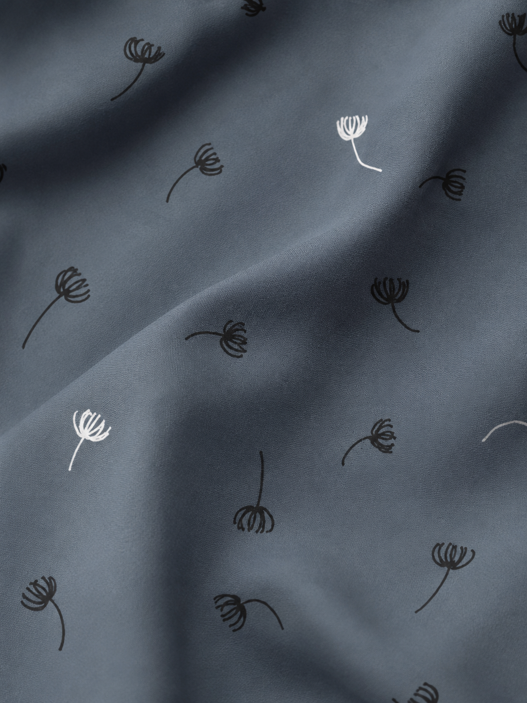 Close up curtain details of seed scatter night