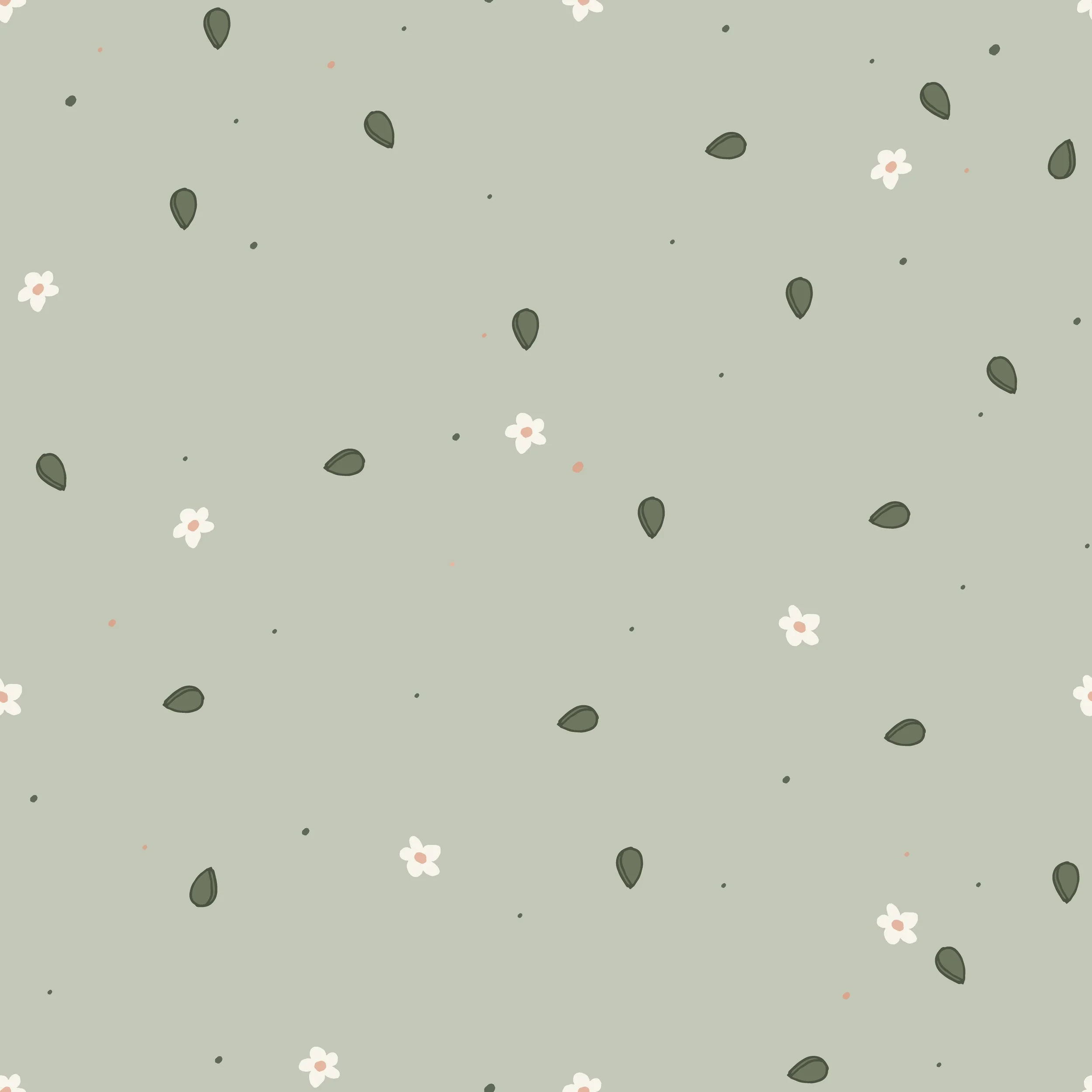 Strawberry Seed Scatter with Blossoms