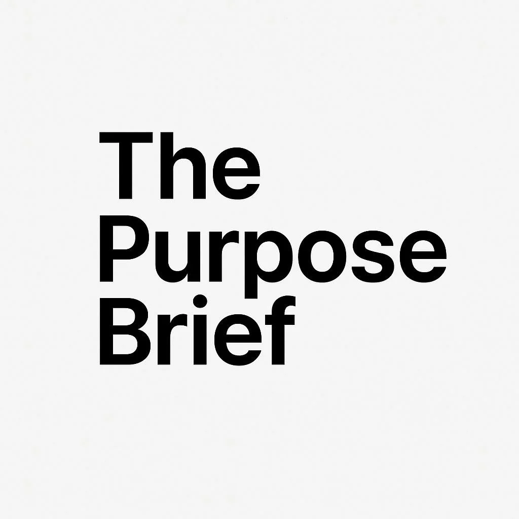 The purpose Brief. A podcast produced by Ginger Wizard Productions about philanthropy. 