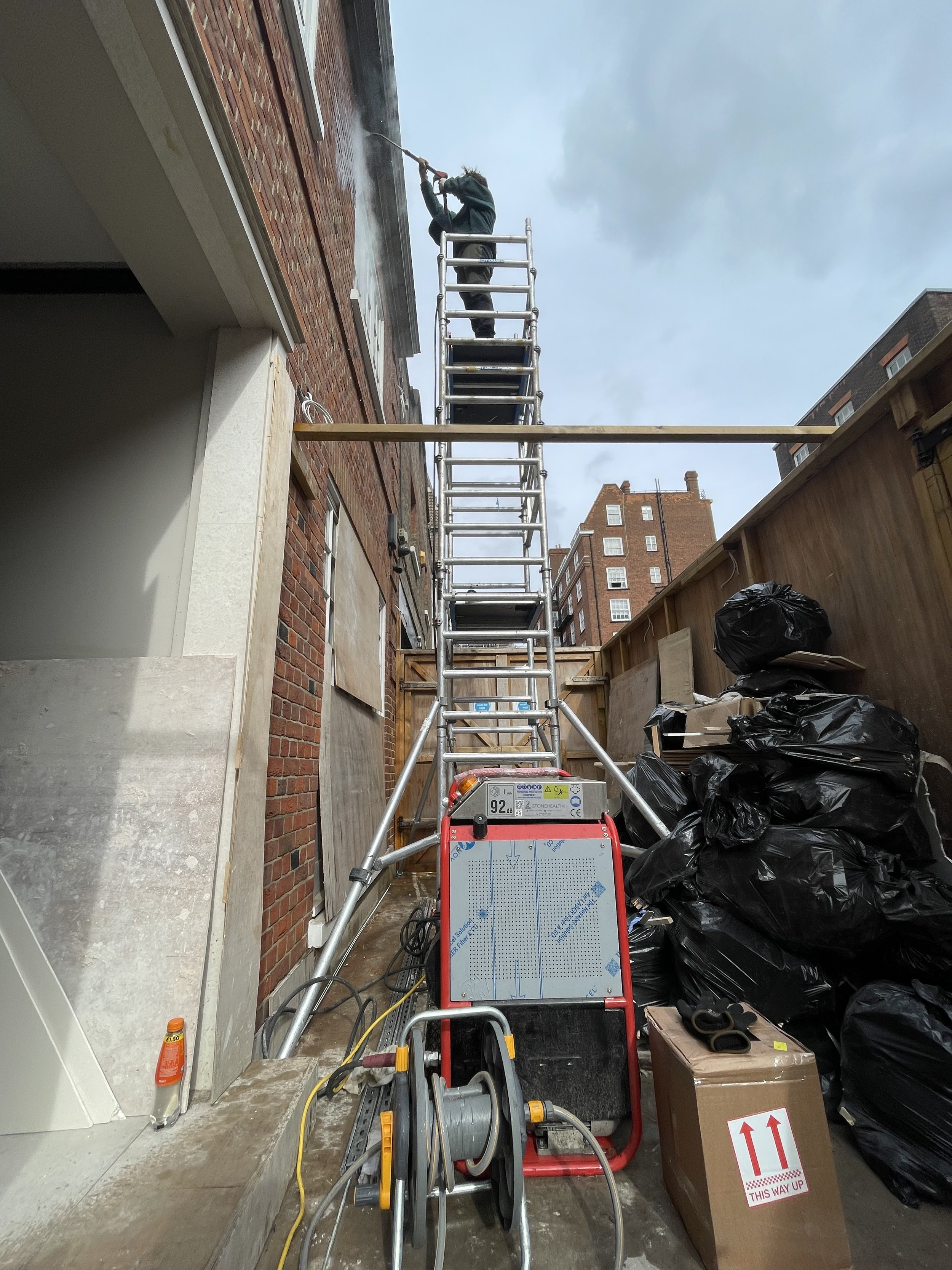 Brick cleaning in Mayfair