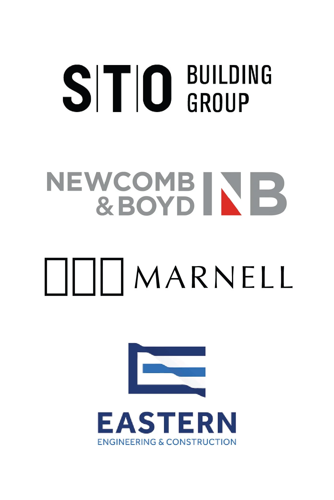STO Building Group; Newcomb & Boyd; Marnell; Eastern Companies