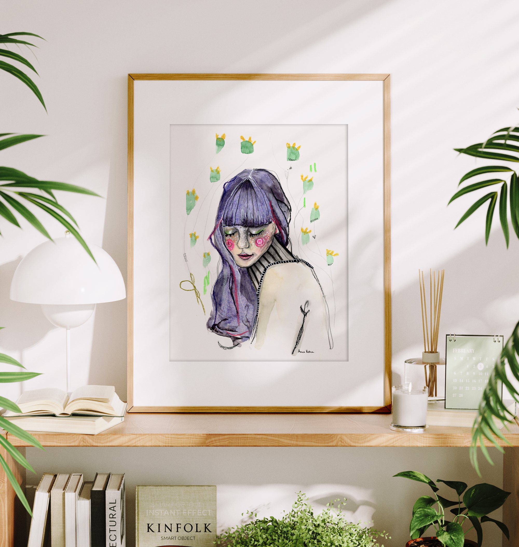 "INMITTEN VON WILDBLUMEN" Original