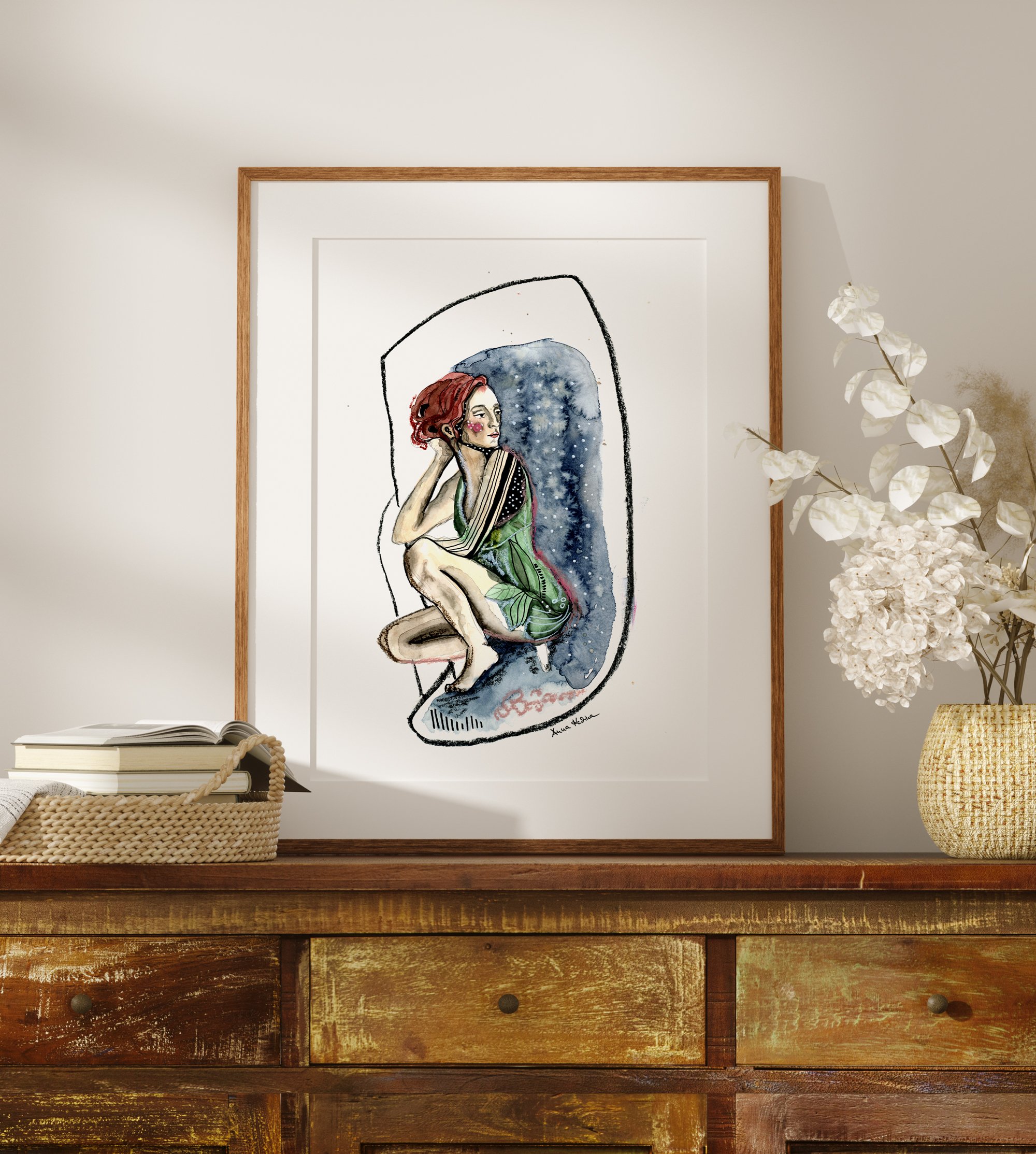 "DIE FRAU VOR DEM STERNENHIMMEL" Original