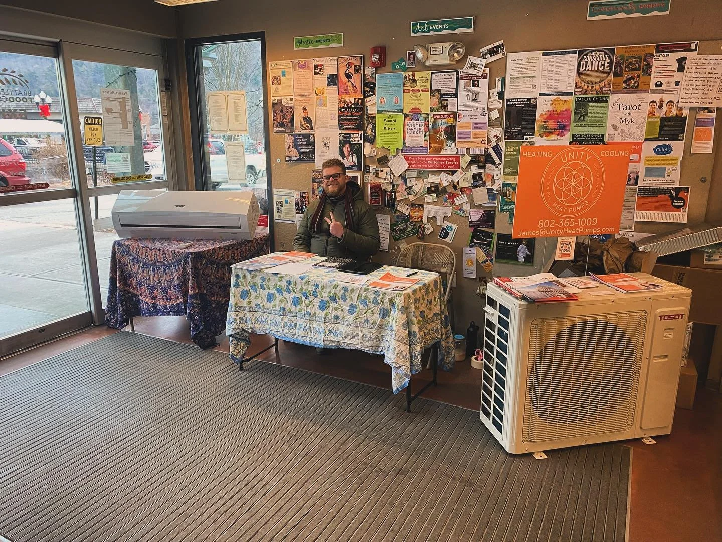 Thank you, @brattleborofoodcoop for letting us set up an info and sign up booth in the Coop! We had a lot of interest and saw a lot of old and new faces! #heatpumps #efficiency #vermont #heating #sevca #thankyou #youarevalued