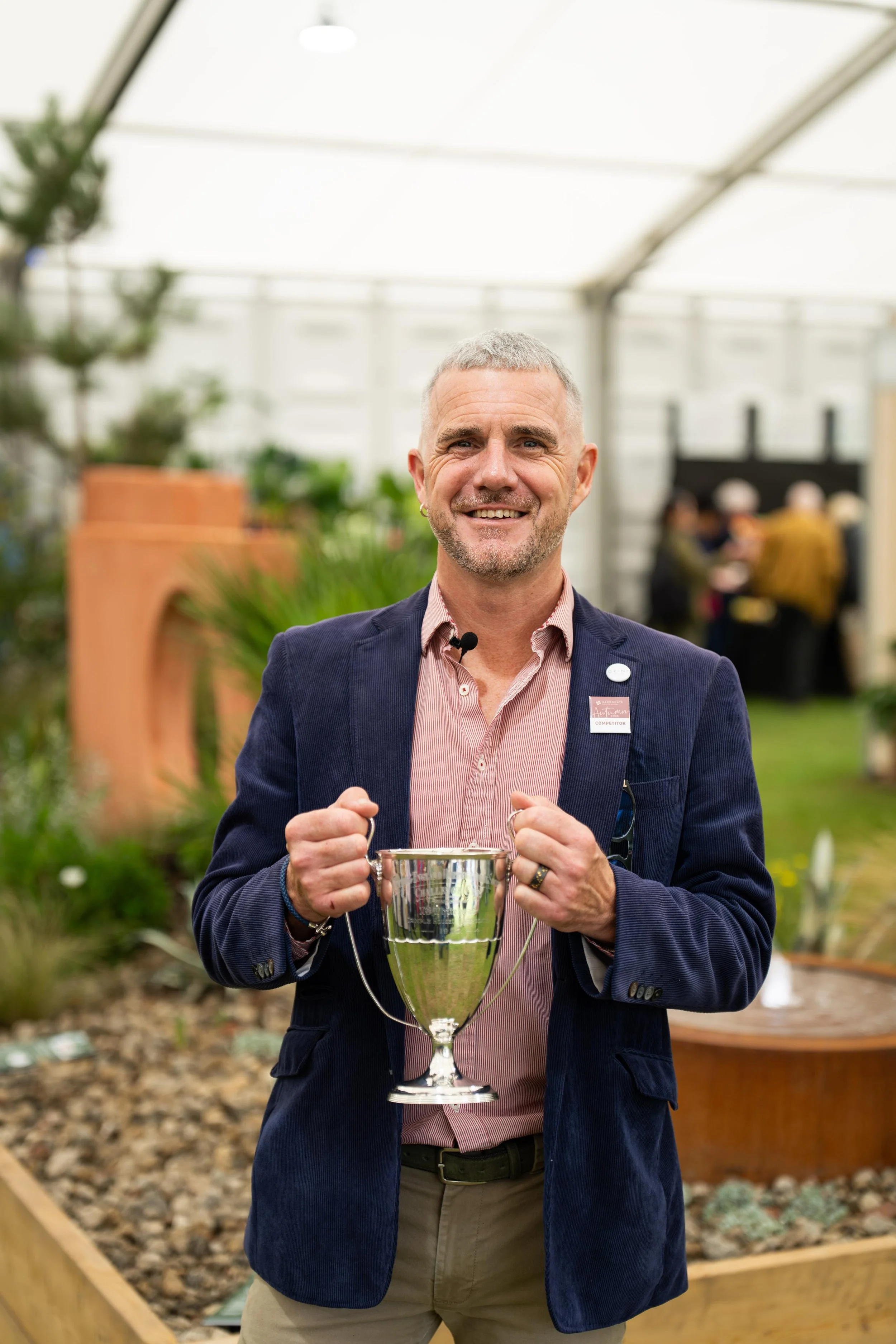 Award winning garden design studio Grant Horticulture win the Challenge Cup and a special award at the Harrogate Flower Show, Newby Hall