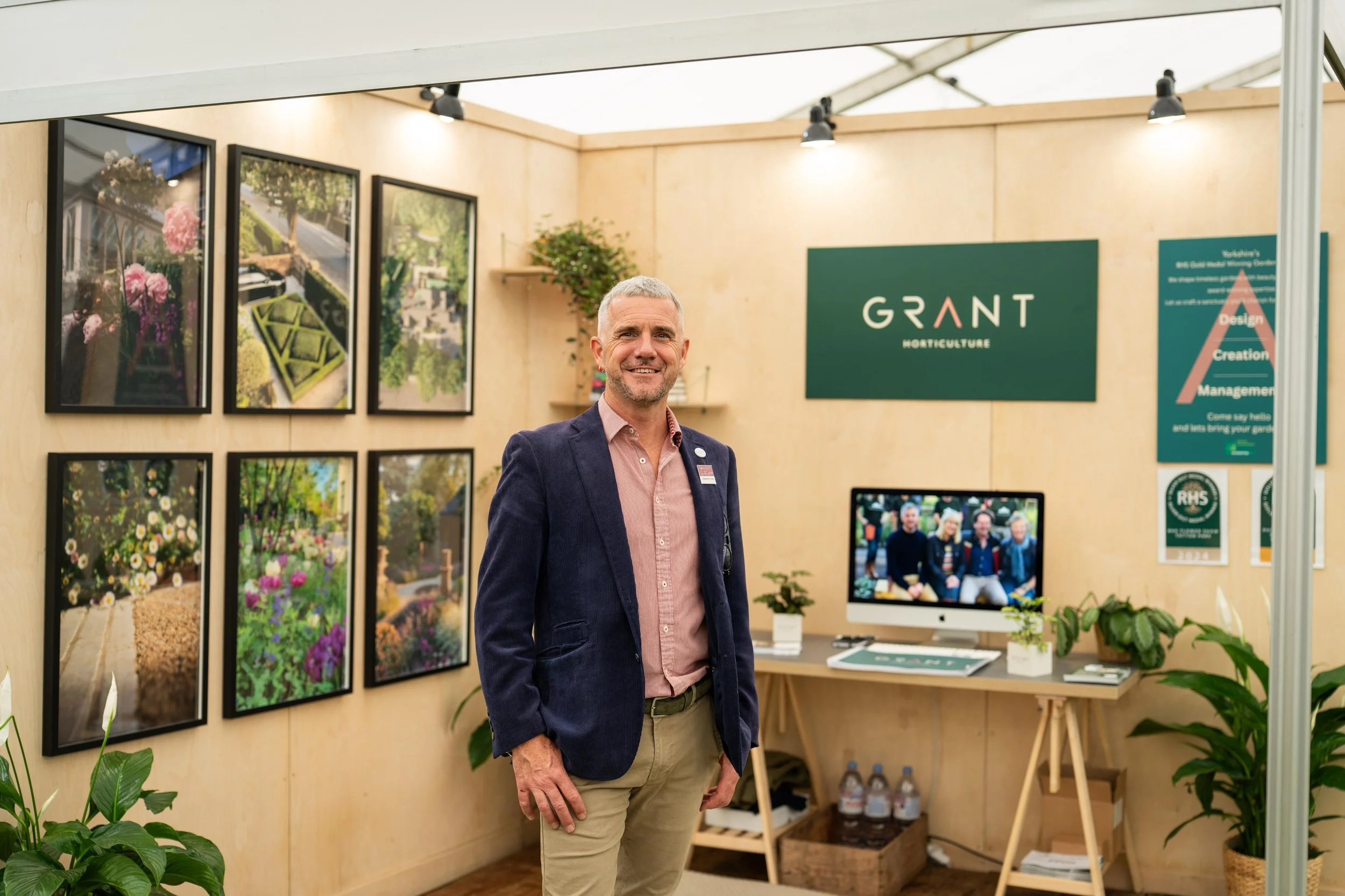 Award winning garden design studio Grant Horticulture win the Challenge Cup and a special award at the Harrogate Flower Show, Newby Hall