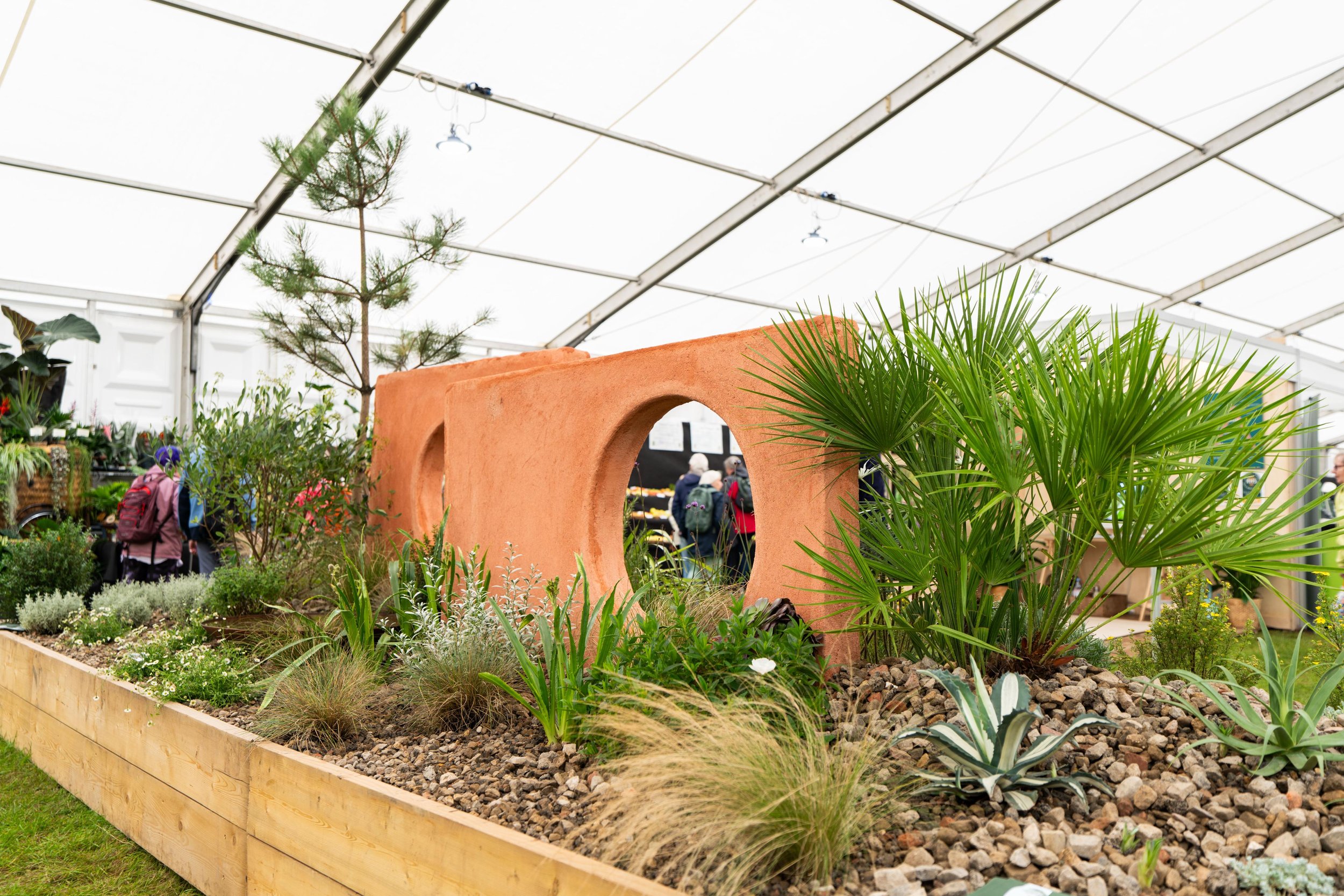 Award winning garden design studio Grant Horticulture win the Challenge Cup and a special award at the Harrogate Flower Show, Newby Hall