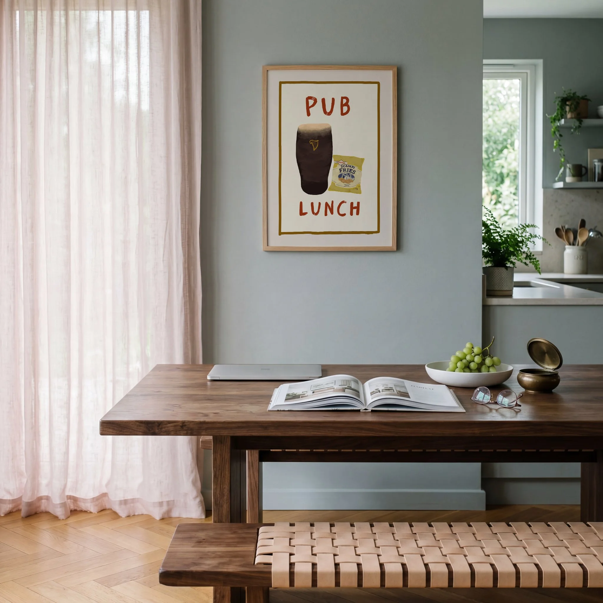 pub lunch print with guiness and scampi fries 6.jpg