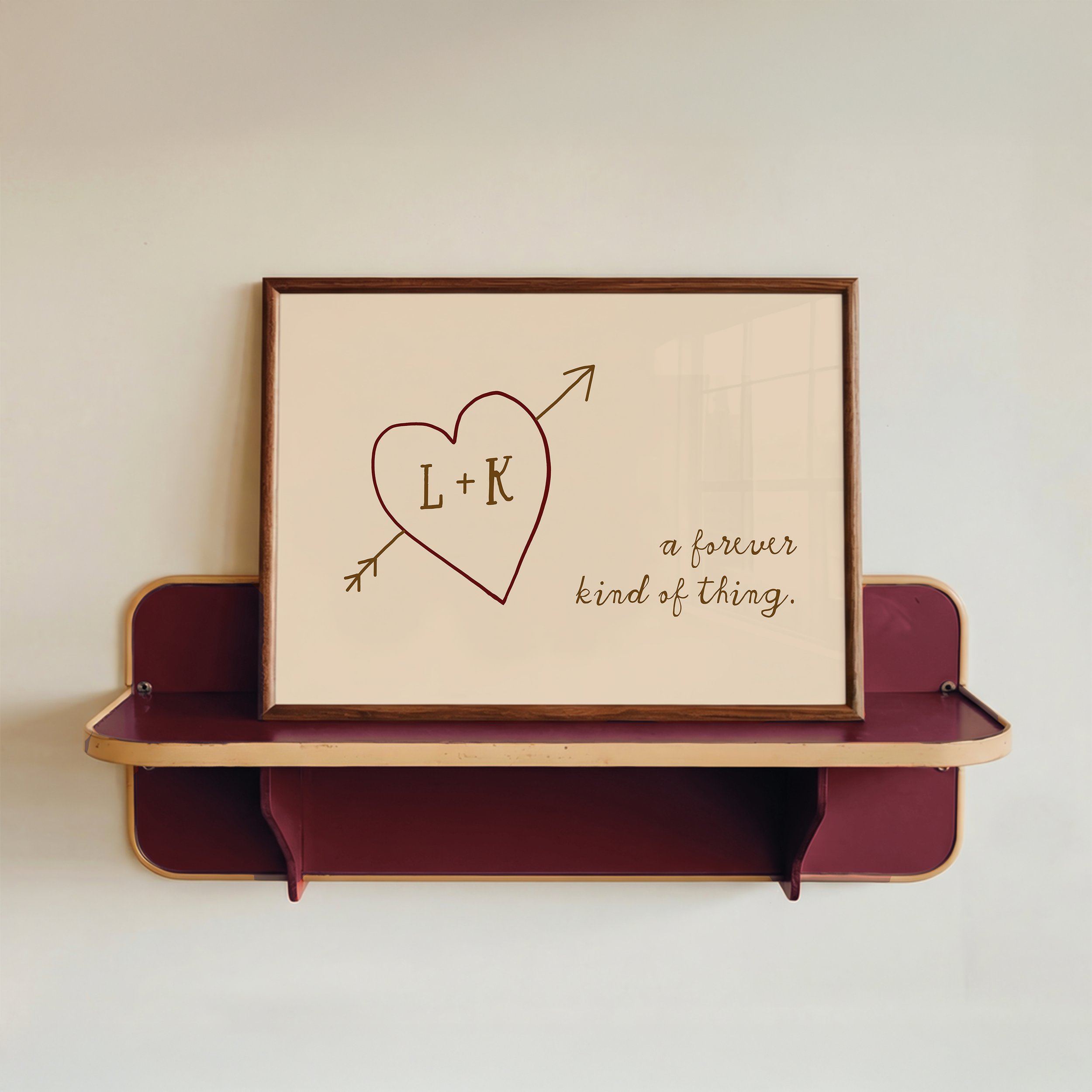 forever kind of thing personalised anniversary wedding print 2.jpg