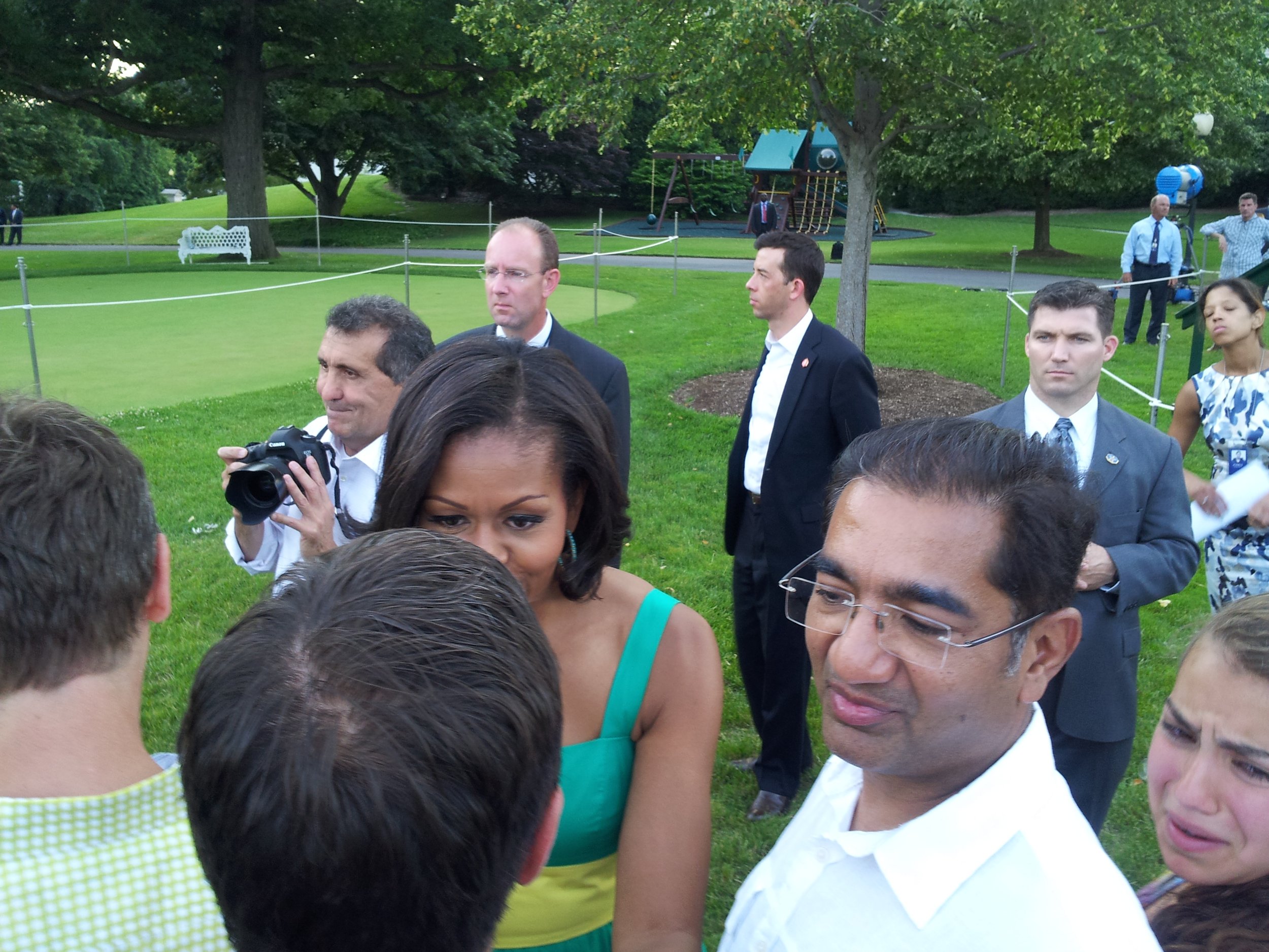With Michelle Obama-2 6-27-12 at the WH Picnic.jpg