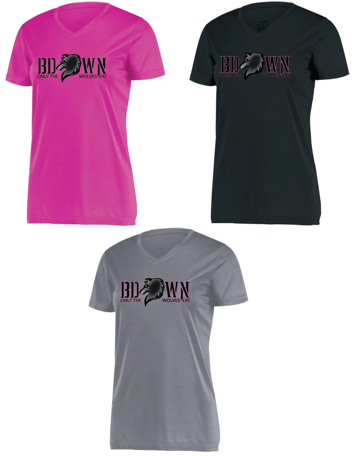 V-Neck Dry Fit Team Breakdown T-Shirts