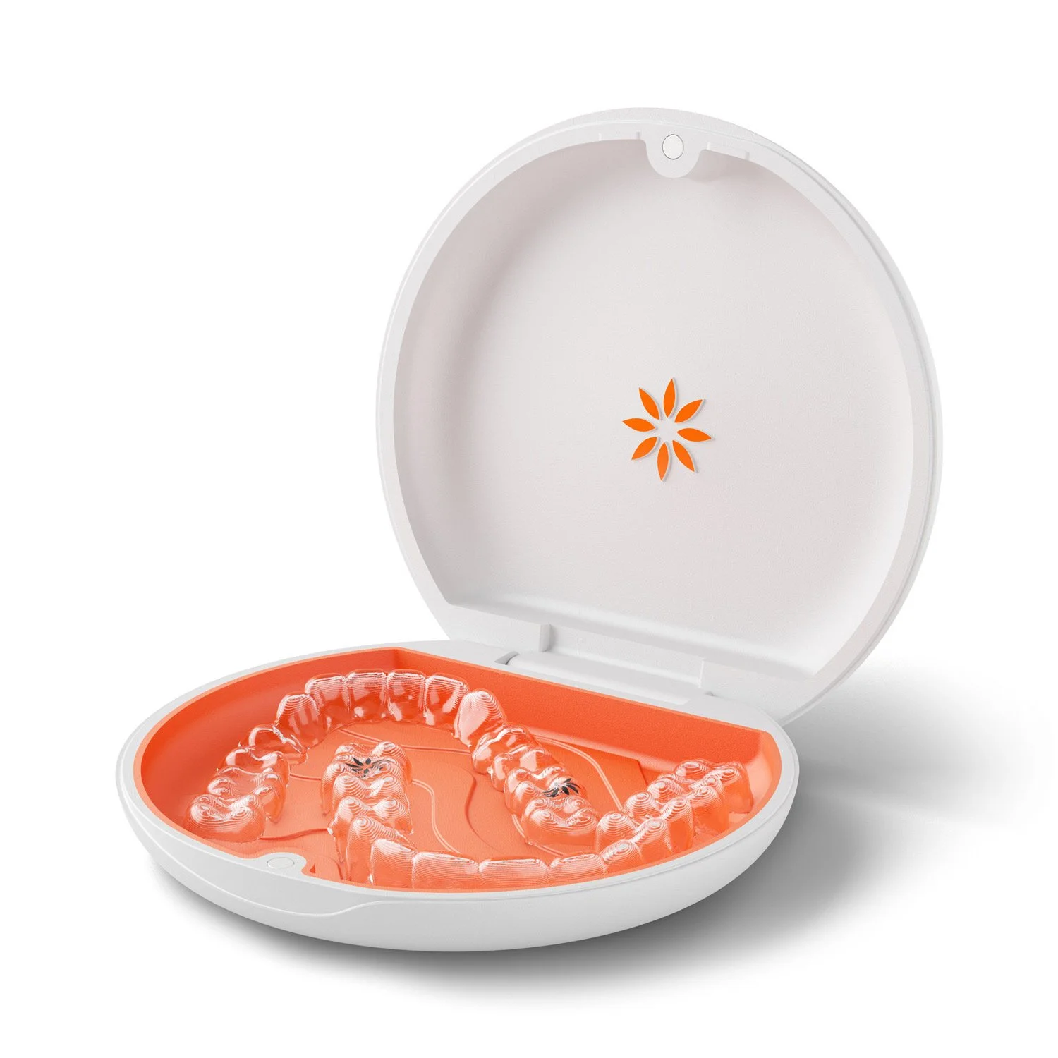 Invisalign see through braces in aligners case in Essex