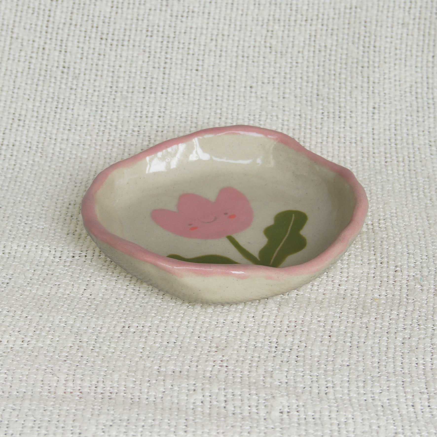 Small Pink Trinket Bowl