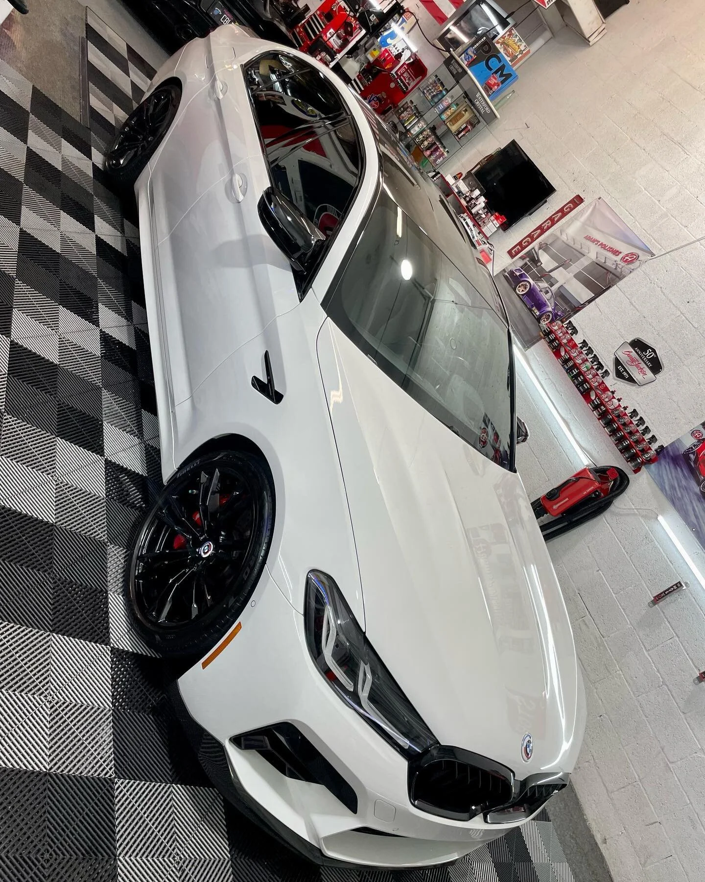 BMW M5 Competition received our  Platinum Package Detail ✨✨✨
@nic_martino 
.
.
.
#Detailing #CeramicCoating #PaintCorrection #DetailersOfInstagram #Florida #BarrettJackson #AdamsPolishes #PerformanceSedan #MarinoMotorsportsDetailing #BMW #M5 #Competi