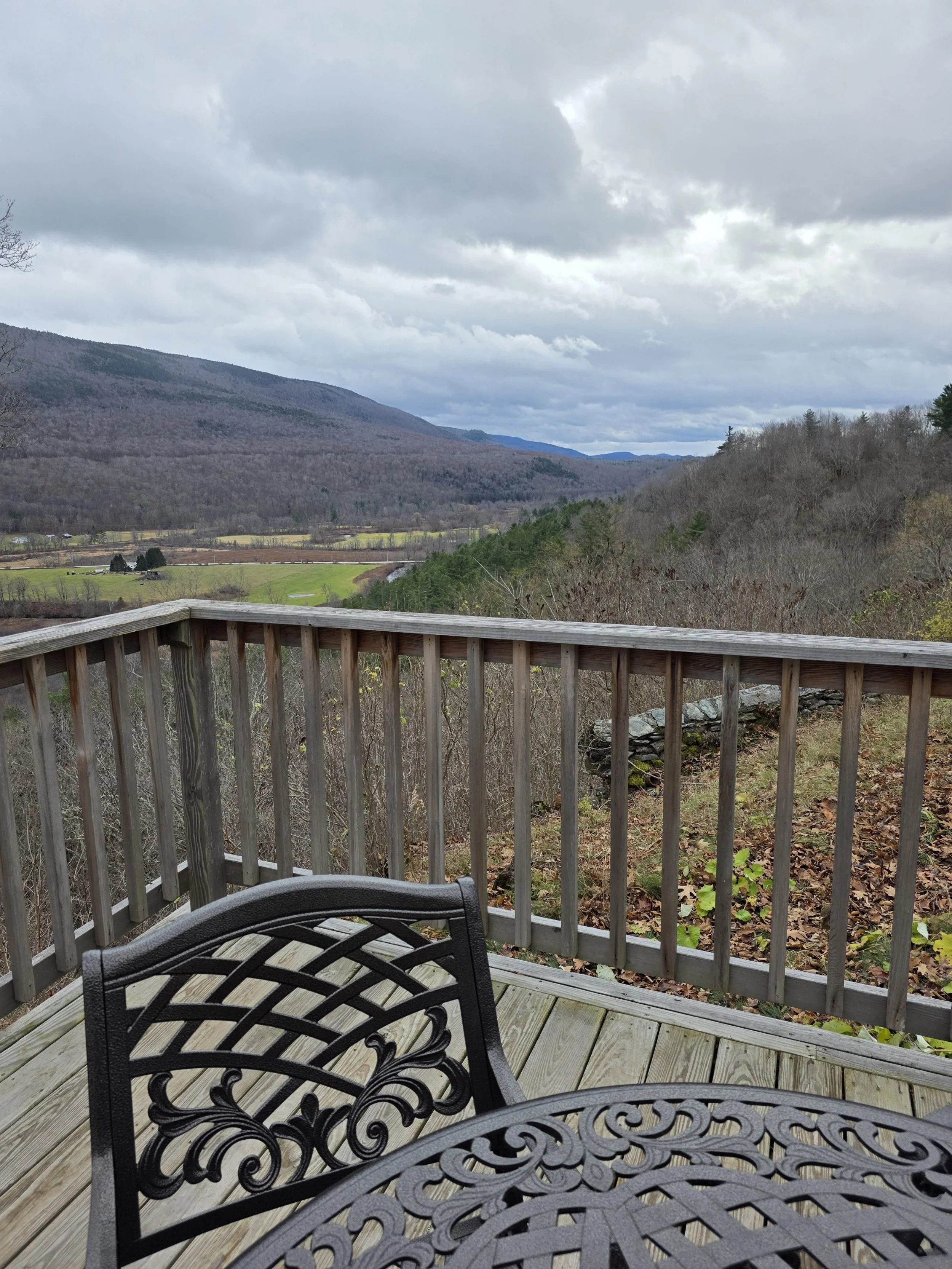Overlooking Richville Rd. from atop Hildene, November 2025