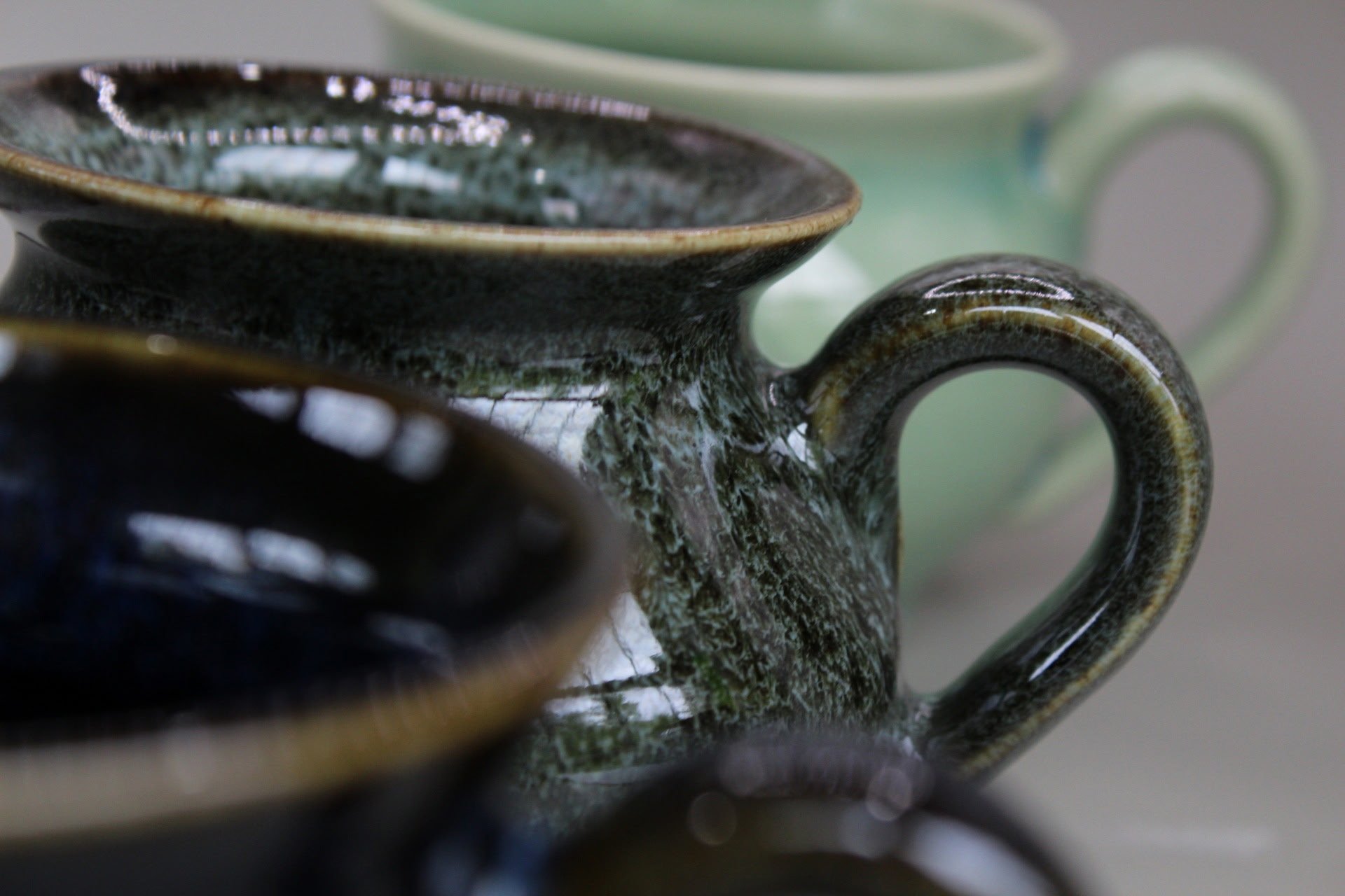 Serpentine on mug, 2025. Photography by Rakaia Kenney.