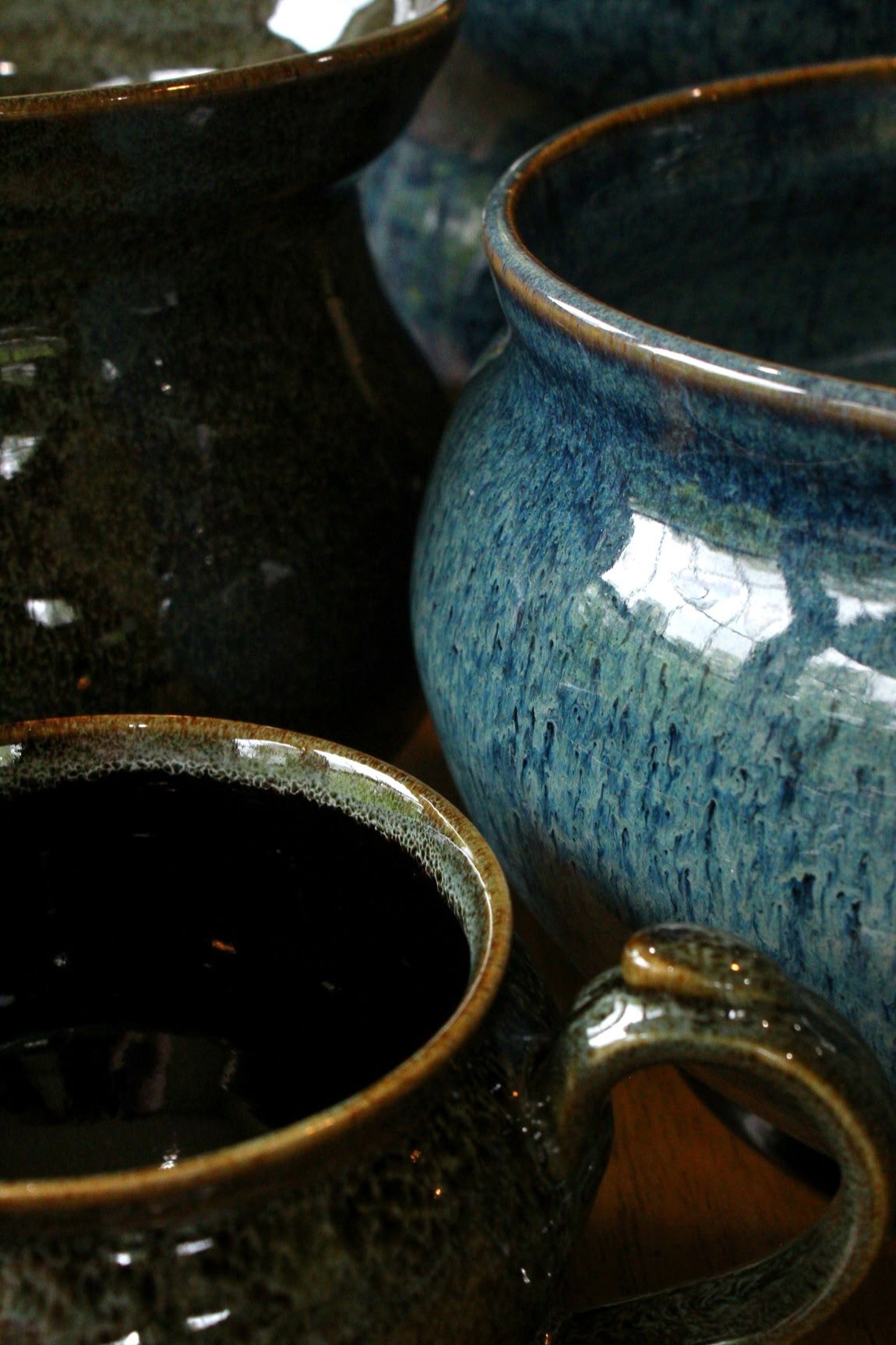 Various pots, 2025. Photography by Rakaia Kenney.