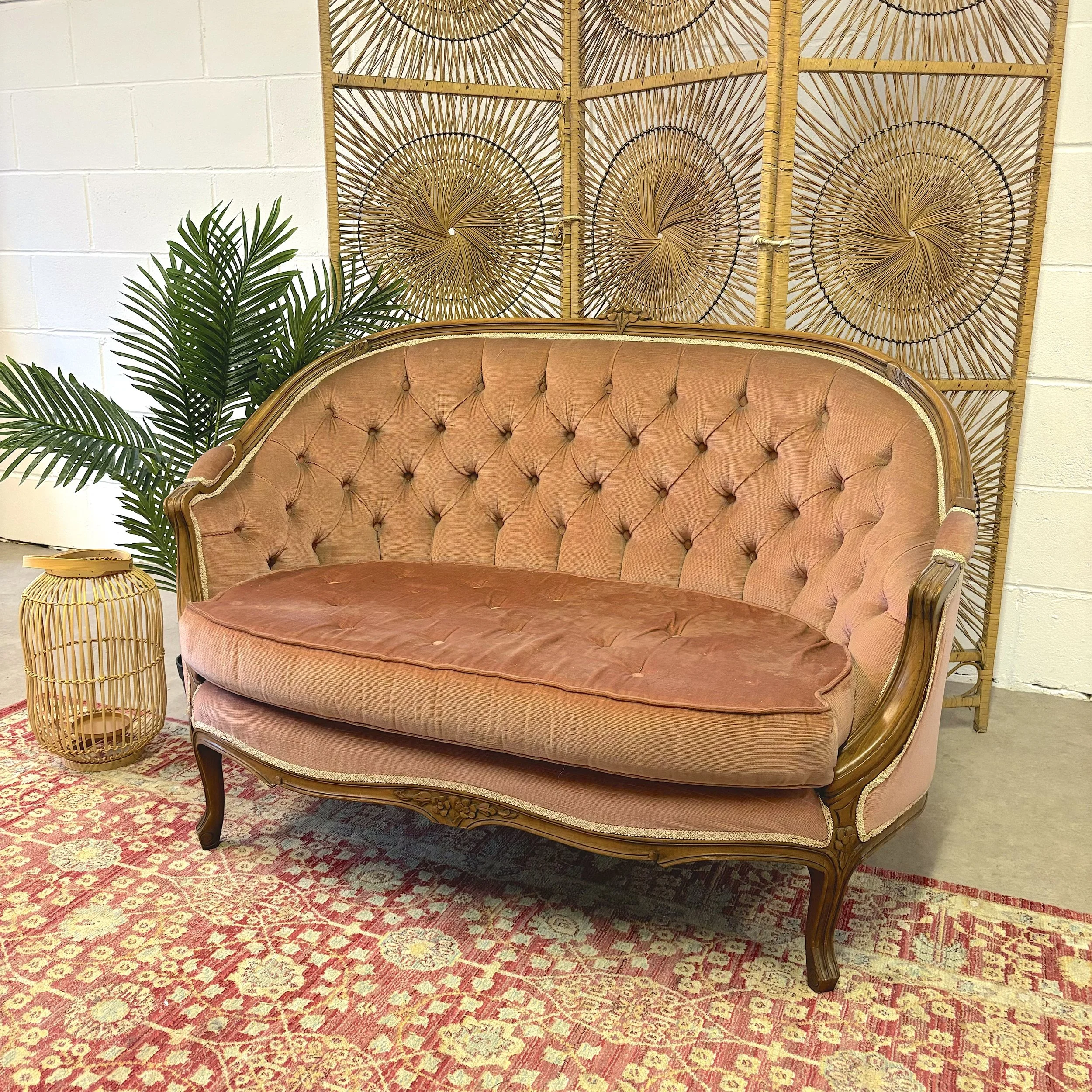 Vintage French Love Seat — Wildflower Events