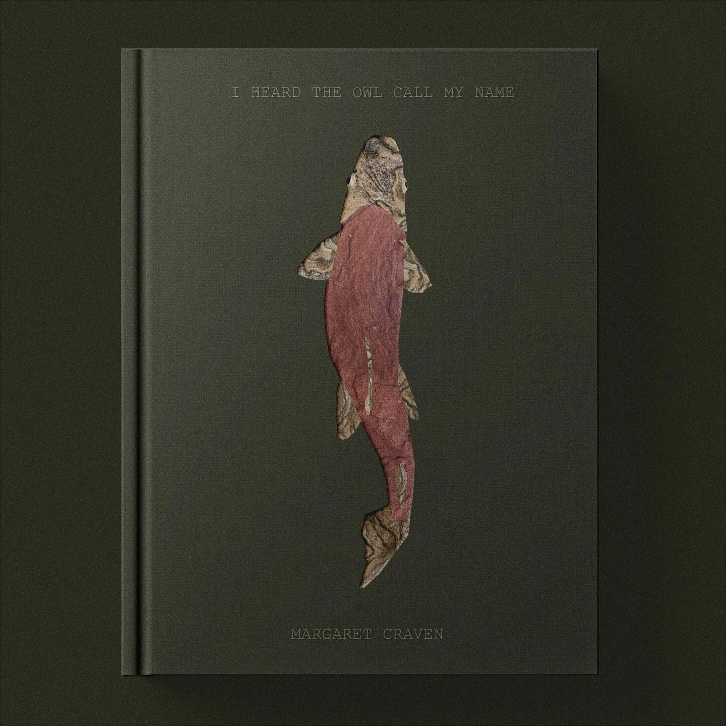 A hardcover book titled 'I Heard the Owl Call My Name' by Margaret Craven, with a cover design featuring a silhouette of a mermaid in earthy tones on a dark background.