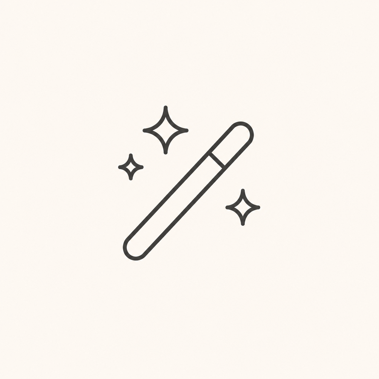 Line icon of magic want