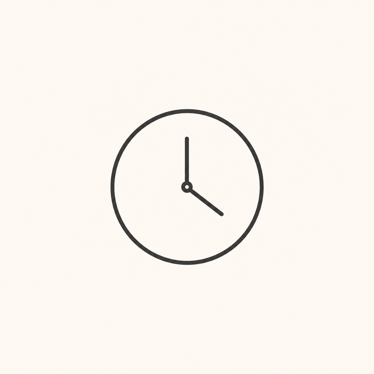 Line icon of clock face