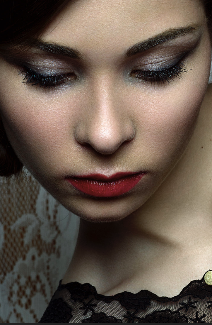 Stunning, up close photo of a beautiful woman