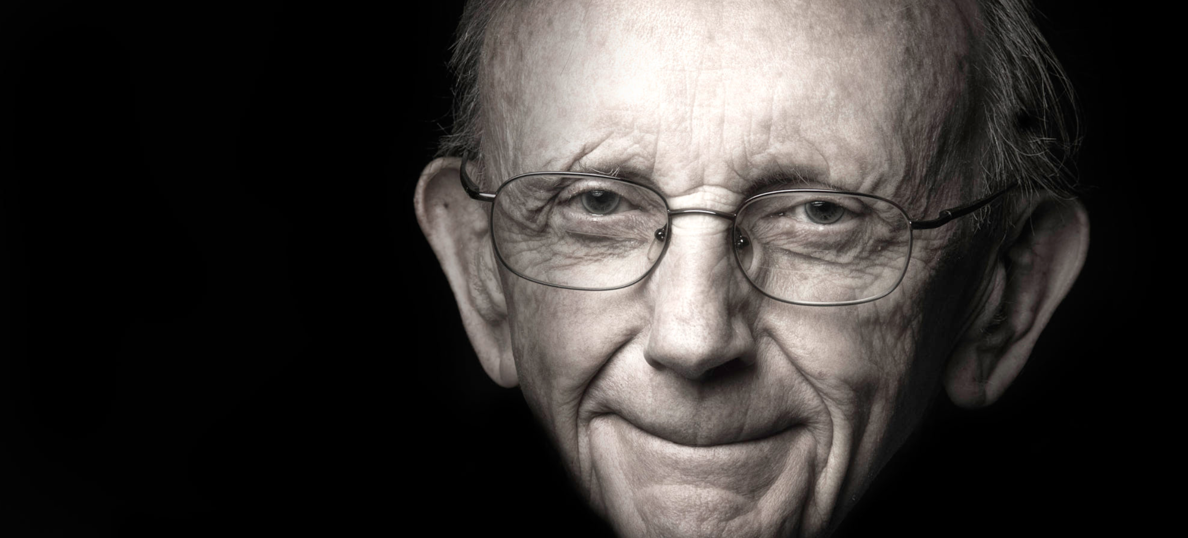 Artistic portrait of an older man