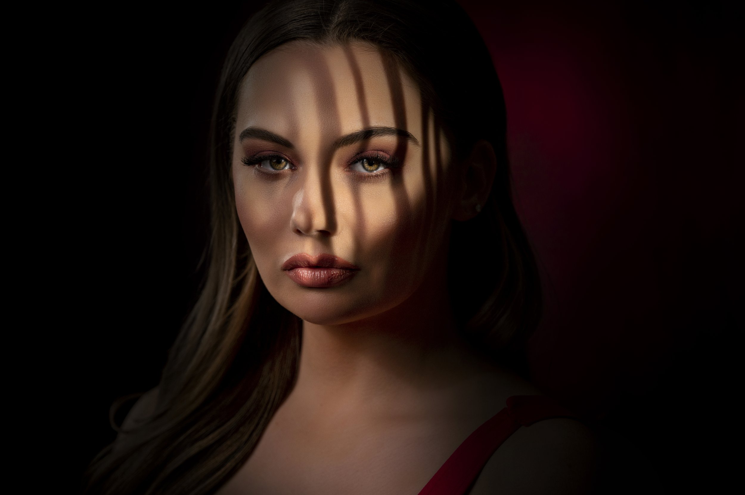 beauty images shot with a gobo

