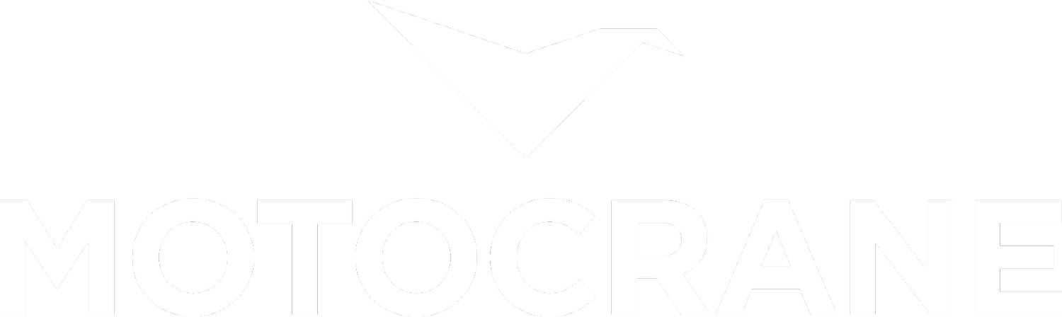 Logo with a stylized white mountain shape and the word 'MOTOCANE' in bold white letters on a black background.