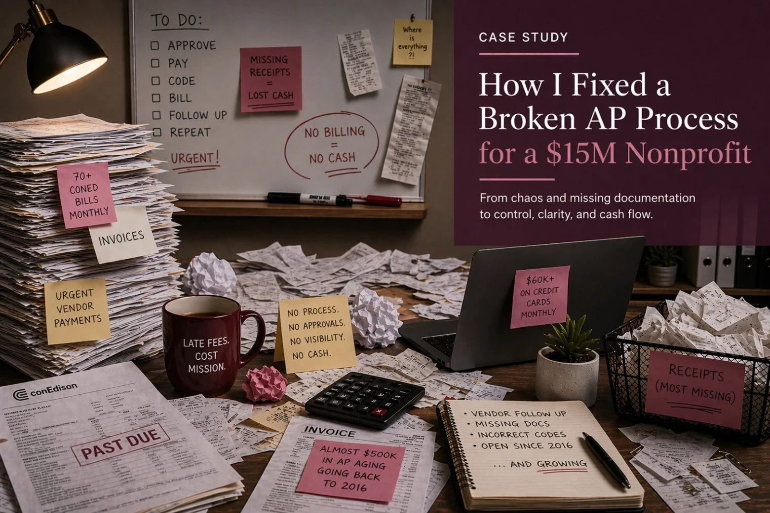 How I Fixed a Broken Accounts Payable Process for a $15M Nonprofit