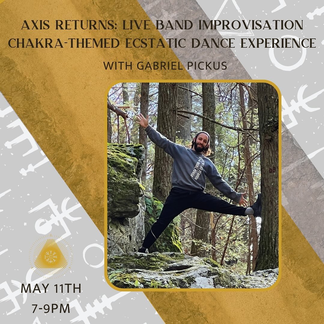 Axis returns for a third time to dance the up spine from root to crown. We will open a sacred space for musicians and dancers to find their fullest self-expression through improvisation as we thematically harmonize our seven major energy centers with