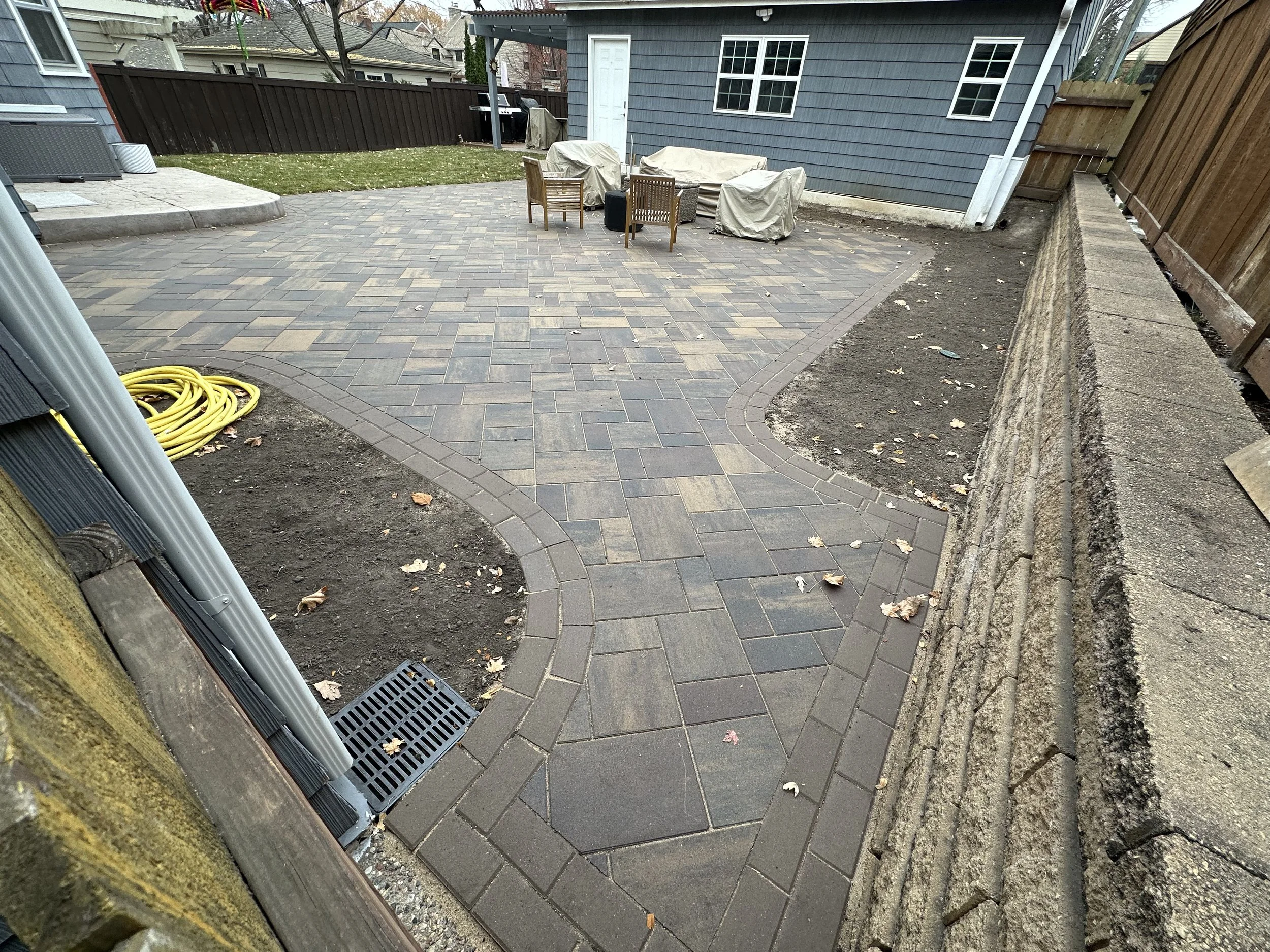 Completed RCP Reno patio elevated view — Mac-Groveland Saint Paul MN — Heritage Outdoors 2025