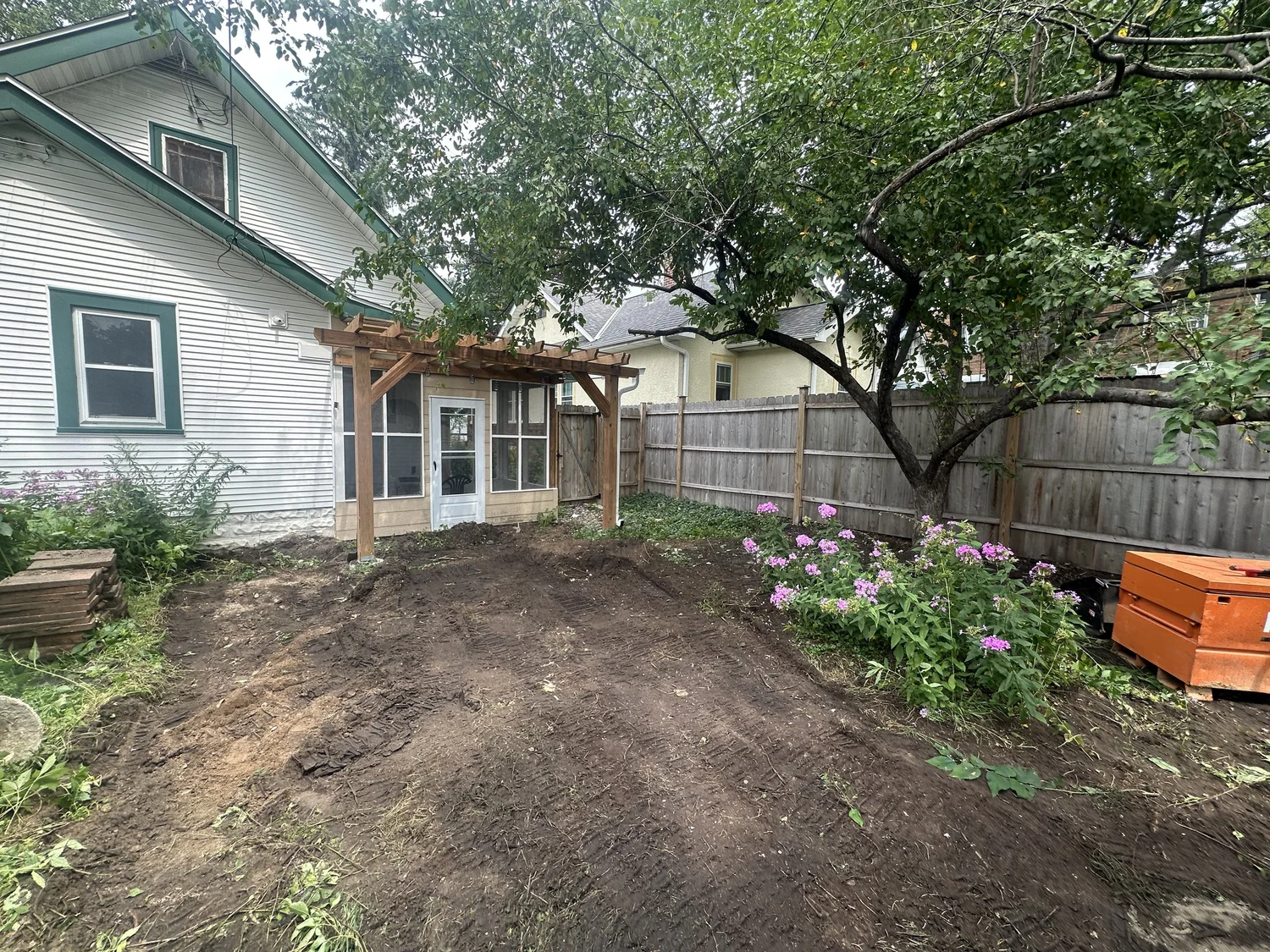 Grading and base prep during landscape installation — Hamline-Midway Saint Paul MN — Heritage Outdoors 2025