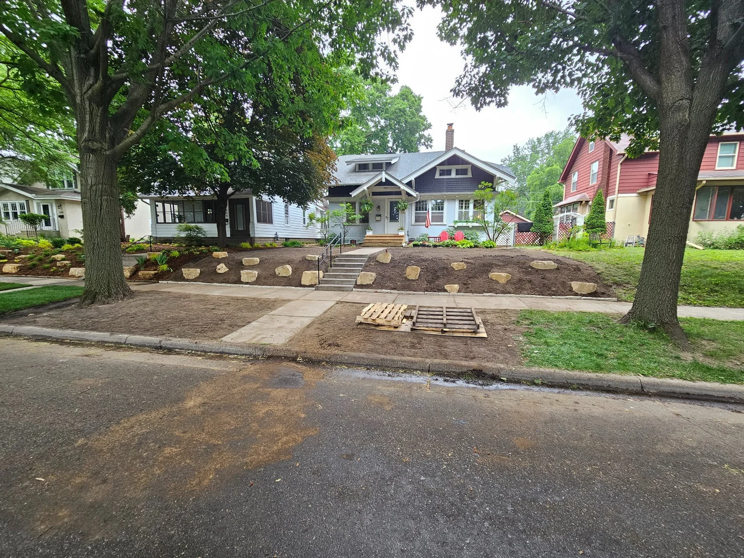 During — full street view of limestone layout — Saint Paul MN — Heritage Outdoors 2023
